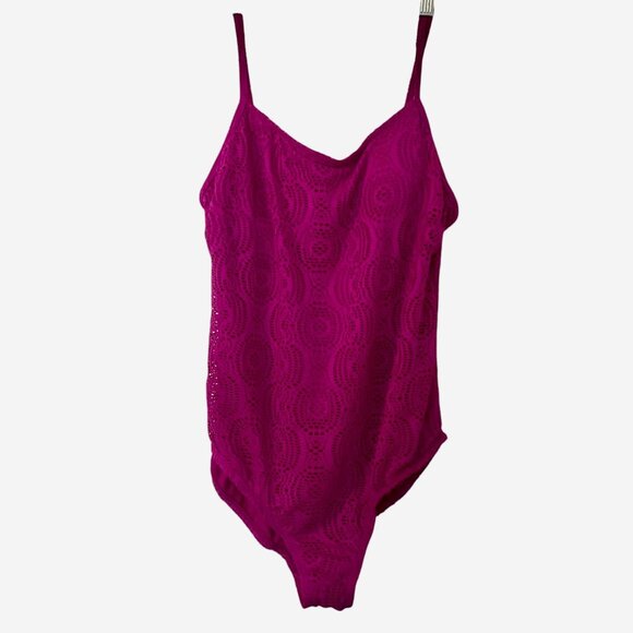 Catalina Womens Swimsuit Size Large 12/14 Purple - Picture 1 of 4